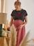Jupe longue de grossesse en gaze de coton olive+Terracotta 10 - vertbaudet enfant 