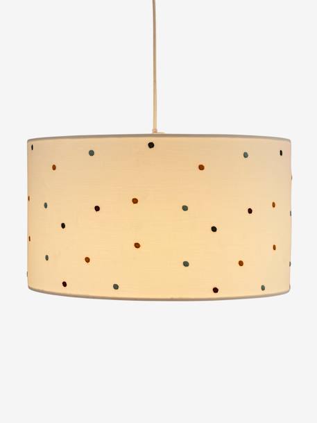 Abat-jour pour suspension pois brodés Petits Pois beige / multicolore 4 - vertbaudet enfant 