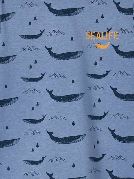 Lot de 2 pyjashorts garçon baleines BASICS Lot moutarde et bleu 8 - vertbaudet enfant 