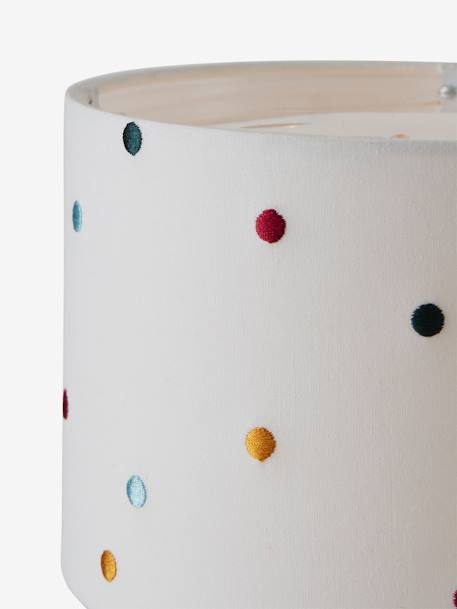 Lampe de chevet pois brodés beige / multicolore 6 - vertbaudet enfant 