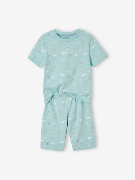 Lot pyjama + pyjashort océan garçon Lot bleu 2 - vertbaudet enfant 