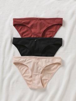 Vêtements de grossesse-Lingerie-Culotte, shorty-Lot de 3 culottes de grossesse en coton bio