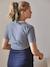 T-shirt coton brodé grossesse et allaitement personnalisable Rayé marine+Rayé rouge 4 - vertbaudet enfant 
