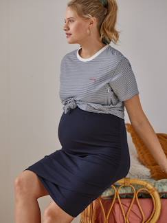 Vêtements de grossesse-T-shirt, débardeur-T-shirt rayé grossesse et allaitement en coton personnalisable