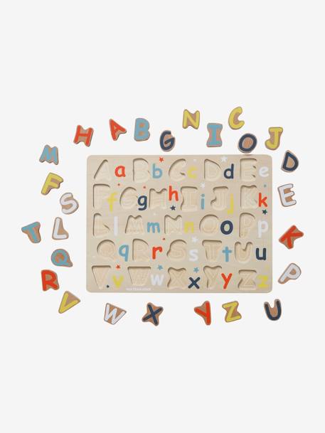Puzzle alphabet majuscules/minuscules en bois FSC® Beige 5 - vertbaudet enfant 