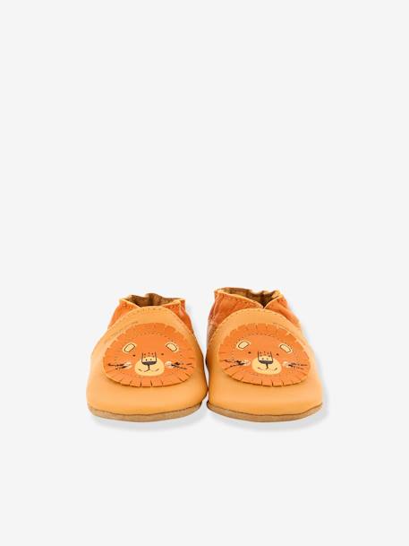 Chaussons cuir souple bébé Grooar © camel 6 - vertbaudet enfant 
