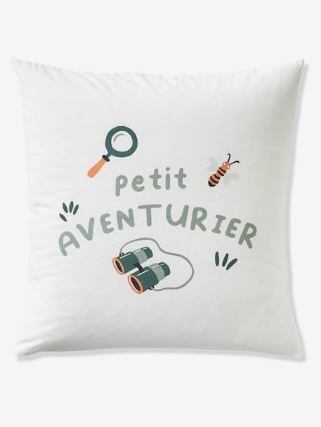 Parure housse de couette + taie d'oreiller enfant MA CABANE bleu gris 6 - vertbaudet enfant 