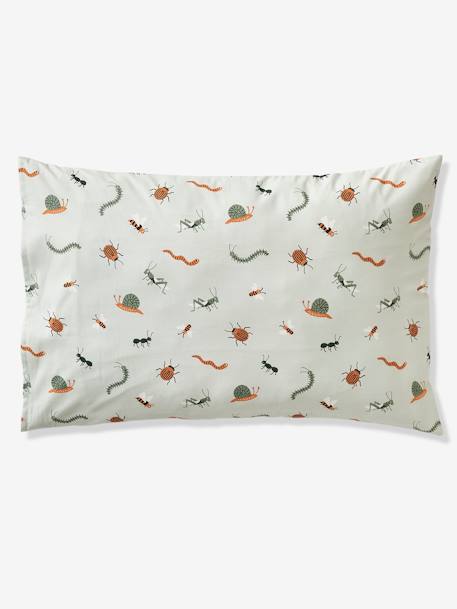 Parure housse de couette + taie d'oreiller enfant MA CABANE bleu gris 10 - vertbaudet enfant 