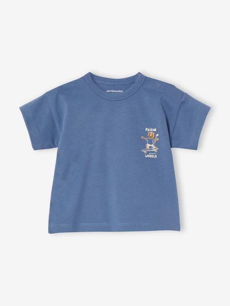 Ensemble T-shirt et pantalon en molleton bébé bleu 2 - vertbaudet enfant 