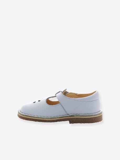 Sandales cuir tannage végétal Dingo 2 blanc+marine 3 - vertbaudet enfant 