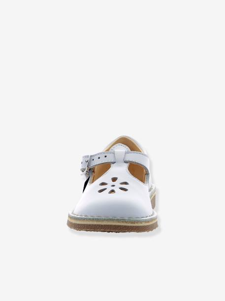 Sandales cuir tannage végétal Dingo 2 blanc+marine 6 - vertbaudet enfant 