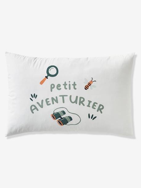 Parure housse de couette + taie d'oreiller enfant MA CABANE bleu gris 7 - vertbaudet enfant 