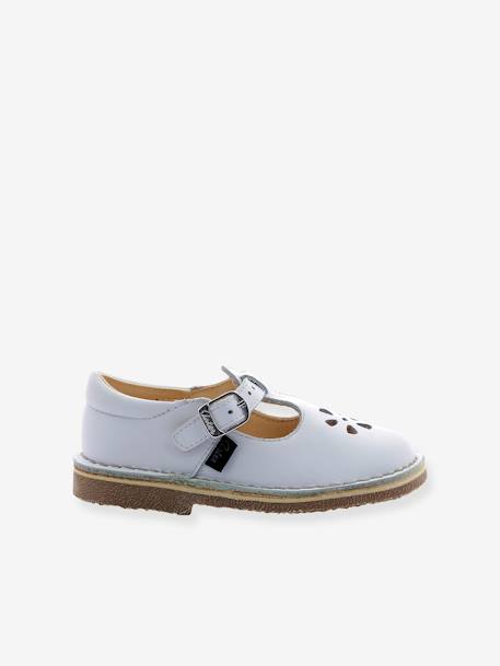 Sandales cuir tannage végétal Dingo 2 blanc+marine 2 - vertbaudet enfant 
