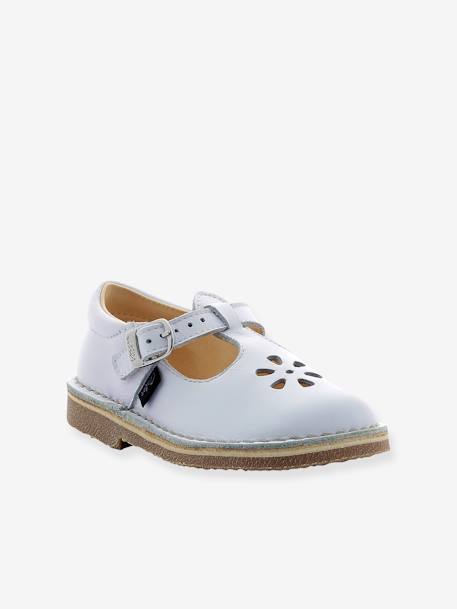 Sandales cuir tannage végétal Dingo 2 blanc+marine 1 - vertbaudet enfant 