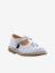 Sandales cuir tannage végétal Dingo 2 blanc+marine 1 - vertbaudet enfant 
