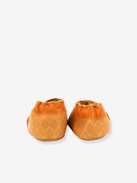 Chaussons cuir souple bébé Grooar ROBEEZ© camel 4 - vertbaudet enfant 