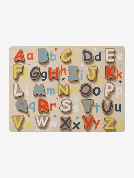 Puzzle alphabet majuscules/minuscules en bois FSC® Beige 3 - vertbaudet enfant 