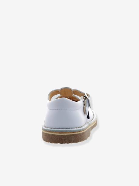 Sandales cuir tannage végétal Dingo 2 ASTER® blanc+marine 4 - vertbaudet enfant 