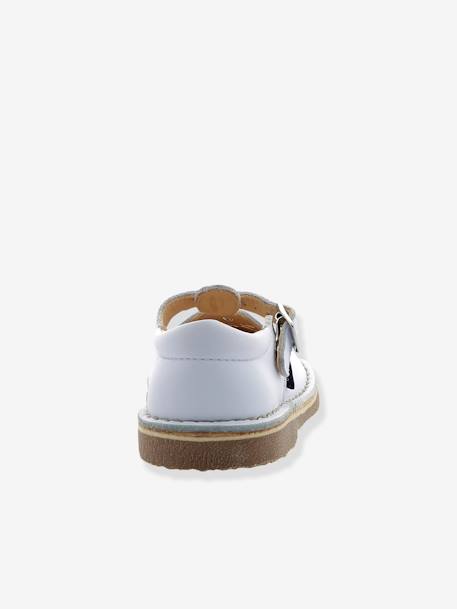 Sandales cuir tannage végétal Dingo 2 blanc+marine 4 - vertbaudet enfant 