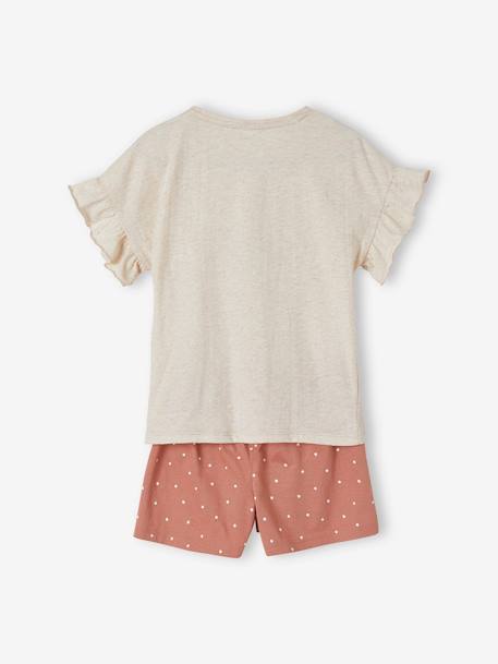 Pyjashort fille Disney Bambi Beige chiné 4 - vertbaudet enfant 