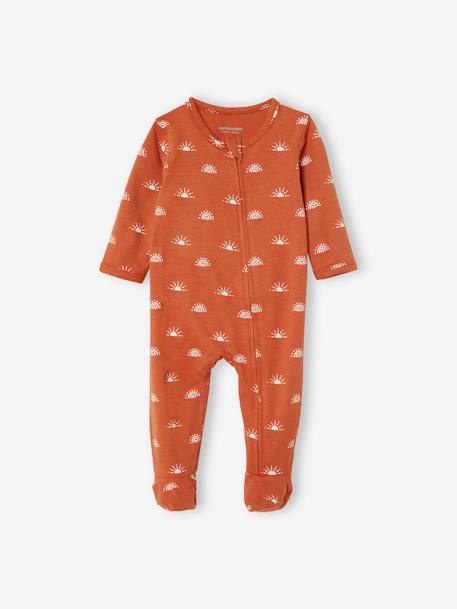 Lot de 3 pyjamas en coton bébé ouverture zippée lot ivoire 6 - vertbaudet enfant 