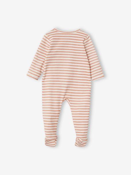 Lot de 3 pyjamas en coton bébé ouverture zippée Oeko Tex® lot ivoire 3 - vertbaudet enfant 