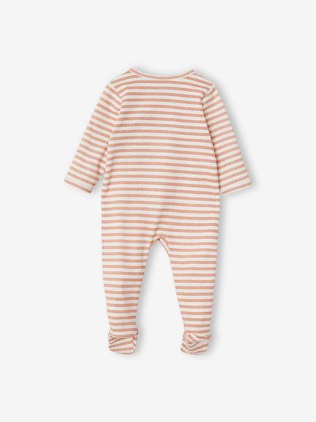 Lot de 3 pyjamas en coton bébé ouverture zippée lot ivoire 2 - vertbaudet enfant 