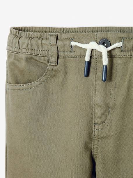Pantalon slim couleur facile à enfiler garçon BEIGE+BLEU+Vert olive 22 - vertbaudet enfant 