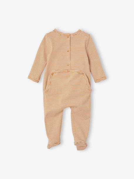 Lot de 3 pyjamas en coton bébé ouverture dos Oeko Tex® lot ivoire 5 - vertbaudet enfant 