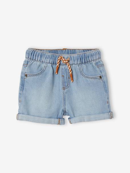 Short bébé en denim double stone 2 - vertbaudet enfant 
