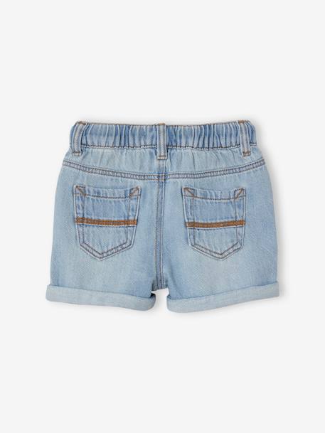 Short bébé en denim double stone 3 - vertbaudet enfant 