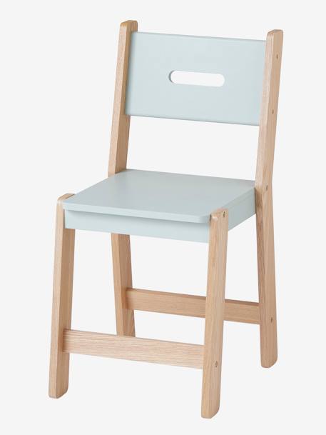 Chaise enfant, assise H 45 cm LIGNE ARCHITEKT blanc/bois+Rose/bois+Vert/bois 11 - vertbaudet enfant 