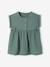 Robe bébé en gaze de coton ocre+vert 6 - vertbaudet enfant 