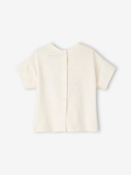 T-shirt bébé à motif en coton bio manches courtes beige+jaune pâle+vert d'eau 5 - vertbaudet enfant 