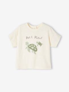 -T-shirt bébé motif animalier manches courtes