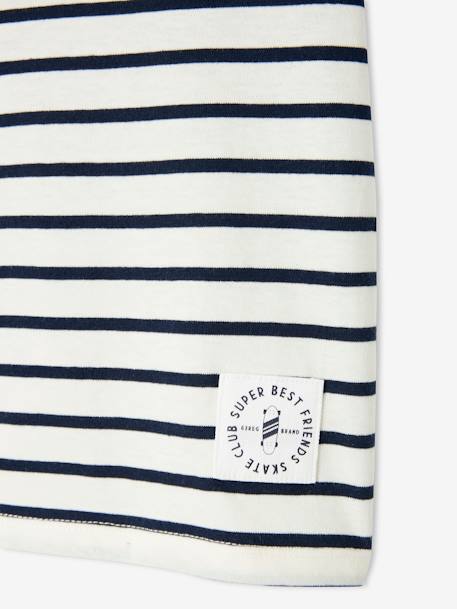 T-shirt garçon rayé manches courtes bleu azur+dark bleu indigo rayé+rayé jaune+rayé rouge+sauge rayé 8 - vertbaudet enfant 