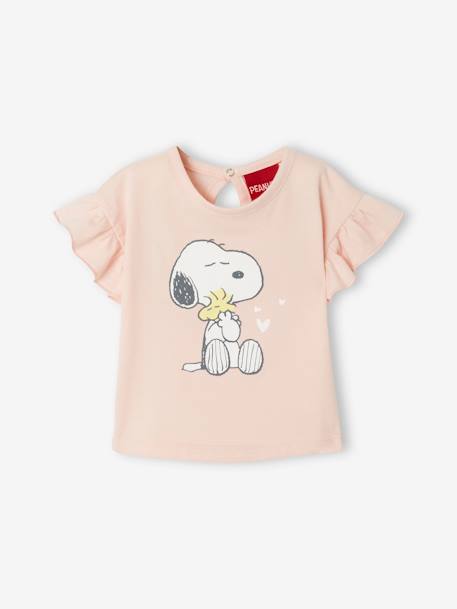 T-shirt bébé Snoopy Peanuts bébé fille Rose anime placé 1 - vertbaudet enfant 