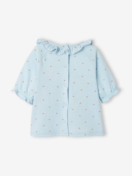 T-shirt à collerette bébé bleu imprimé+rose imprimé 4 - vertbaudet enfant 