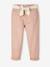 Pantalon Mom et sa ceinture en gaze de coton fille moutarde+pêche+rose 18 - vertbaudet enfant 