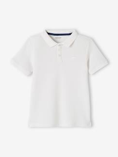 -Polo garçon manches courtes broderie poitrine 