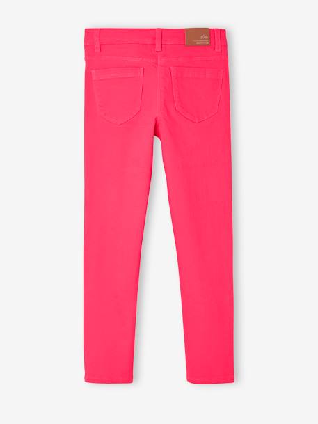 Pantalon slim Morphologik fille tour de hanches FIN framboise+marine foncé+rose foncé+rouge clair+vert 3 - vertbaudet enfant 