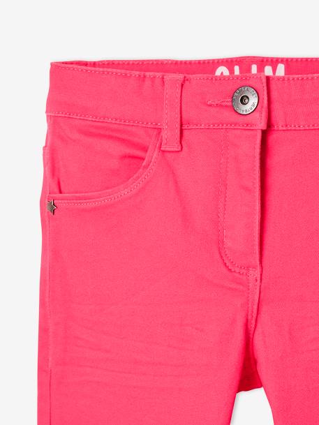 Pantalon slim Morphologik fille tour de hanches FIN framboise+marine foncé+rose foncé+rouge clair+vert 4 - vertbaudet enfant 