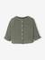 Chemise bébé col mao en gaze de coton personnalisable bleu électrique+écru+vert foncé 11 - vertbaudet enfant 