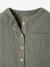 Chemise bébé col mao en gaze de coton personnalisable bleu électrique+écru+vert foncé 13 - vertbaudet enfant 