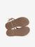 Sandales cuir fille collection maternelle JAUNE CLAIR METALLISE+marron+marron imprimé+turquoise 5 - vertbaudet enfant 