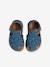 Sandales en cuir bébé mixte bout fermé bleu marocain+Camel 4 - vertbaudet enfant 