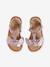 Sandales cuir fille collection maternelle rose clair métalisé 4 - vertbaudet enfant 