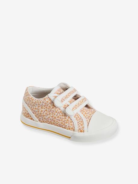 Baskets Scratchées Vertbaudet Pour Fille - Toile Rose - Taille 26 - Semelle Antidérapante