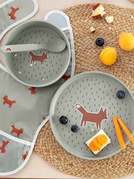 Coffret repas 4 pièces LÄSSIG bleu glacier+bleu jean+blush+Garden Explorer+Happy Rascals Cœur+Happy Rascals Smile+Little Forest, lapin+Little Forest, renard+Little Mateys orange épicée+Little Water baleine+rose poudré 27 - vertbaudet enfant 