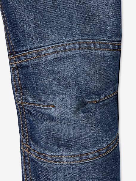 Jean garçon droit indestructible morphologique FIN denim brut+denim stone 4 - vertbaudet enfant 